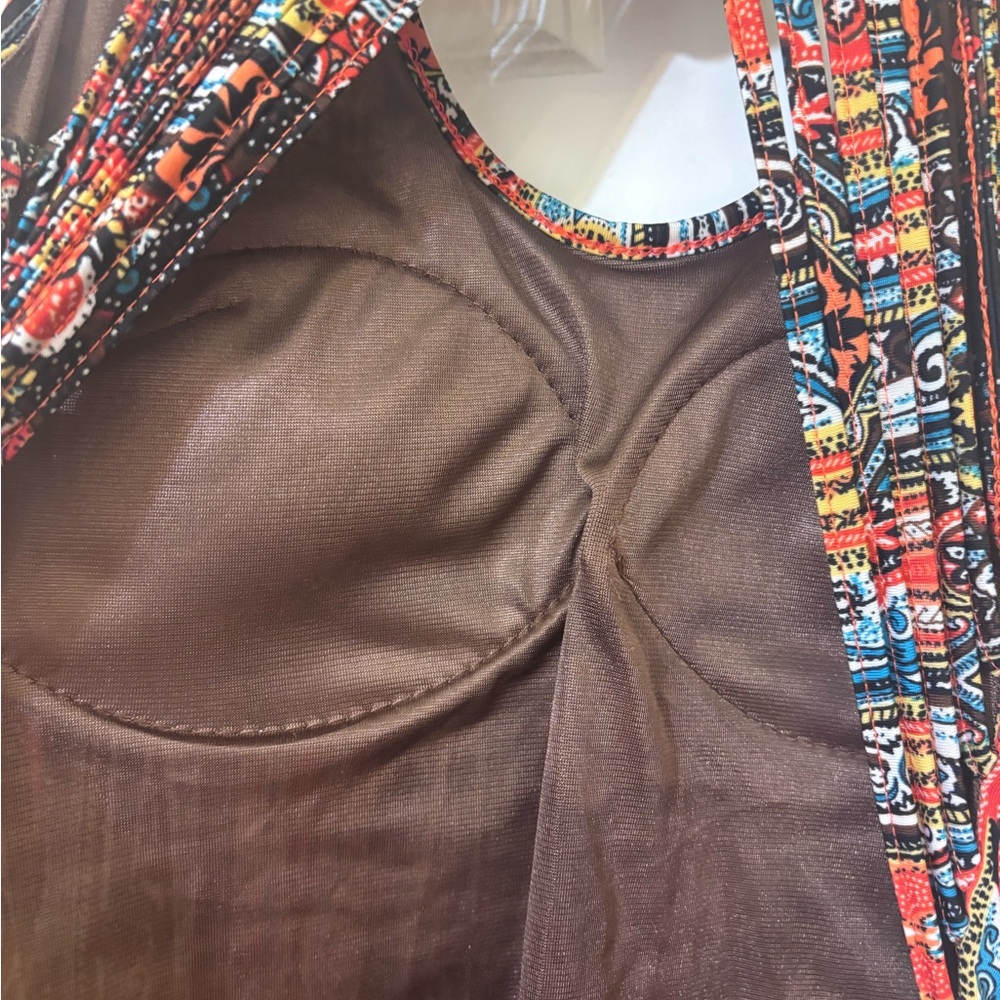 Colorful Patterned Maxi Dress - Picture 3 of 4